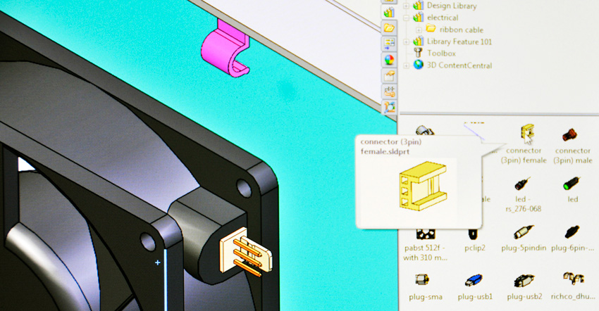 solidworks electrical para ventiladores de un equipo