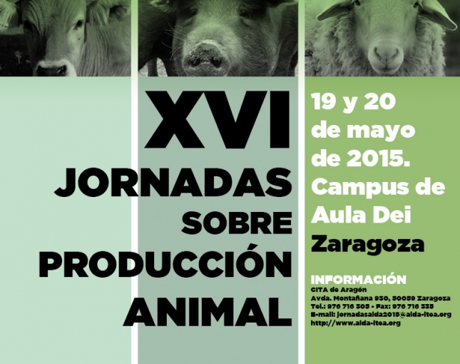 La asociacin AIDA organiza sus XVI Jornadas de Produccin Animal el 19 y 20 de mayo en Zaragoza