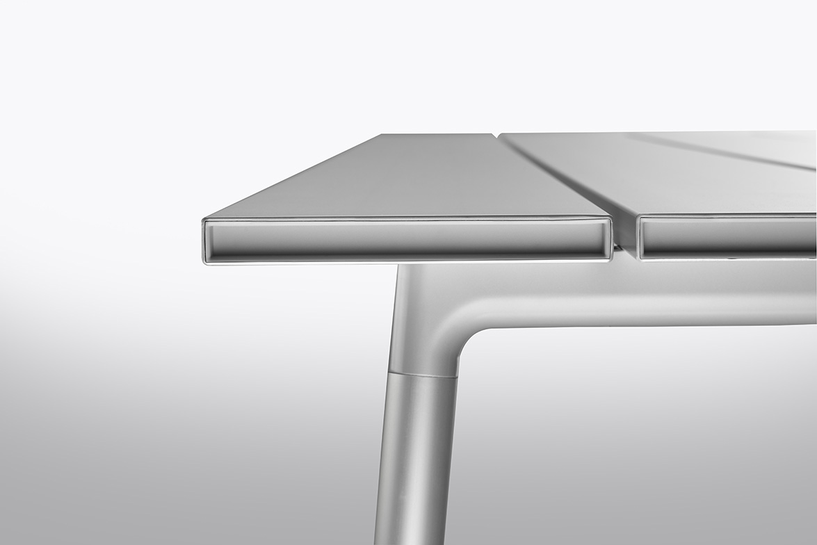 6. Emeco Run Aluminum Table detail 2