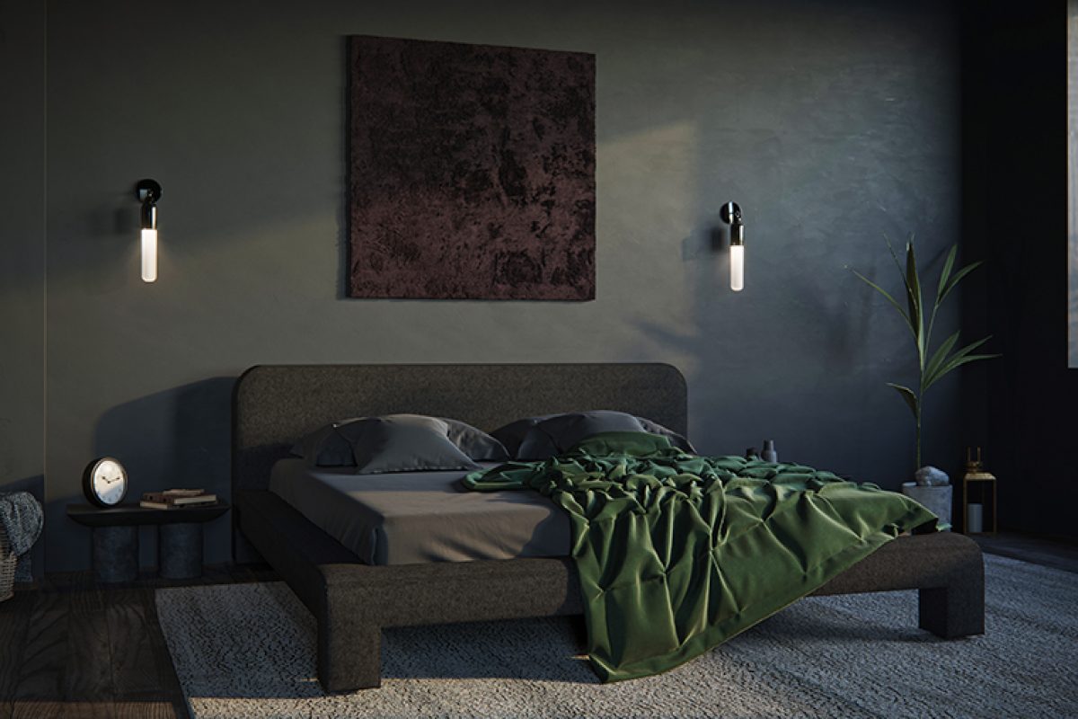 Faina ofrece su visin de un dormitorio minimalista con sus camas de lana de fieltro