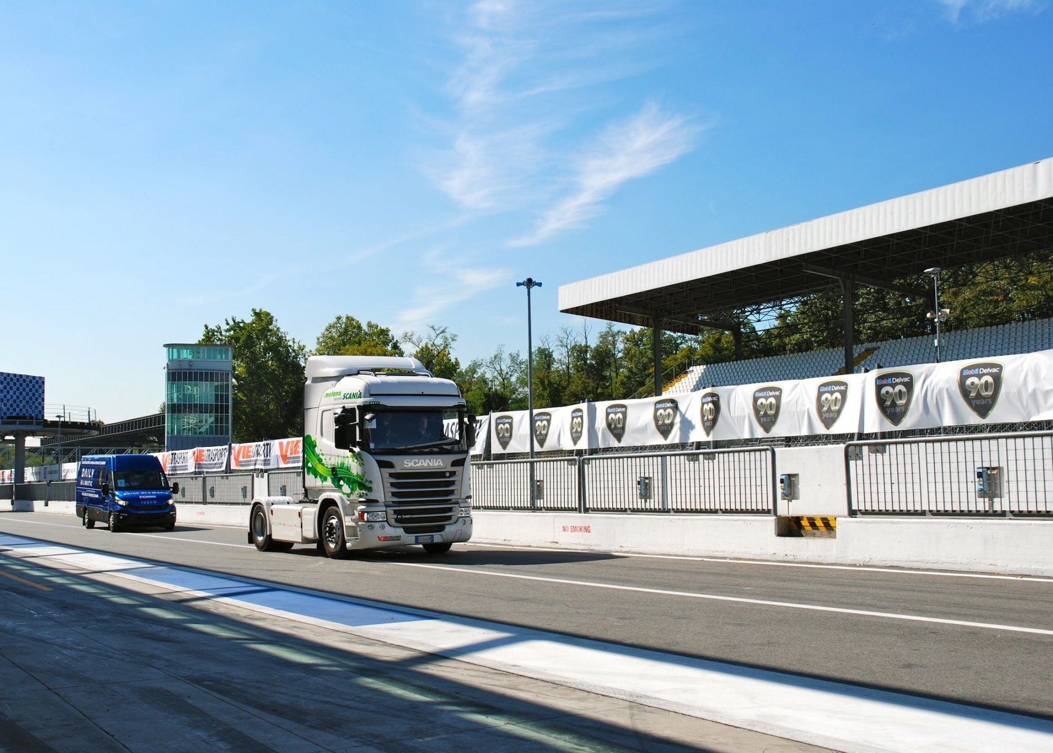 The Scania on Monza's circuit