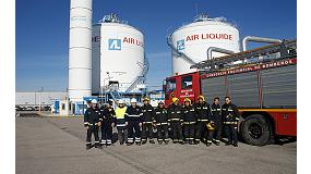 Foto de Air Liquide realiza un simulacro en sus instalaciones de Cabanillas