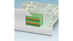 Foto de Borna de doble piso para placas de circuito impreso con elevada densidad de conexin