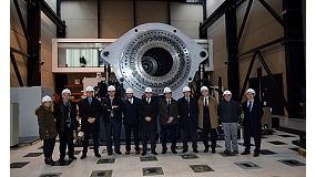 Foto de Visita del DG de Industria y Pyme del gobierno central al laboratorio de ensayo de aerogeneradores de Cener