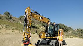 Foto de Las excavadoras de ruedas Cat M318F y M320F proporcionan mayor rendimiento y confort