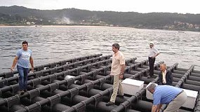 Foto de Aimplas instala la primera batea con plstico reciclado de Europa en las costas gallegas