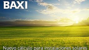 Foto de Baxi presenta una nueva aplicacin para el clculo de instalaciones de energa solar trmica