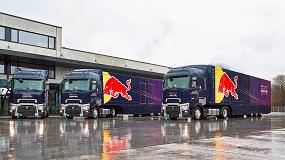 Foto de Siete camiones Renault Trucks T para Red Bull