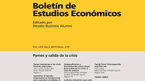 Foto de El Boletn de Estudios Econmicos de Deusto publica un artculo de Ega Master