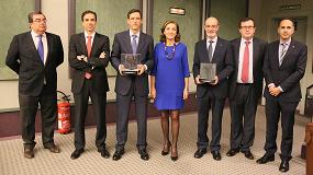 Foto de Fertiberia y la Red de Ctedras de Empresas Tecnolgicas de la Universidad Politcnica de Cartagena, ganadores del Premio Universidad Empresa
