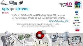 Foto de Intra Automation participa en SPS ipc drives a travs de sus representadas