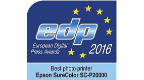 Foto de El modelo SureColor SC-P20000 de Epson gana el Premio EDP 2016 a la Mejor Impresora Fotogrfica
