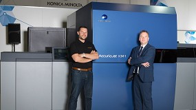 Foto de Konica Minolta, VPress y Tharstern muestran el poder de la AccurioJet KM-1 en Drupa 2016