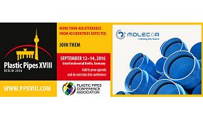 Foto de Molecor estar presente en el Congreso Plastic Pipes XVIII