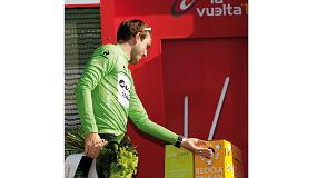 Foto de Ambilamp entrega el maillot a la deportividad y conciencia sobre el reciclaje de lamparas en La Vuelta