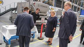 Foto de La primera ministra noruega elogia las instalaciones de Tomra Sorting Solutions en Senec, Eslovaquia