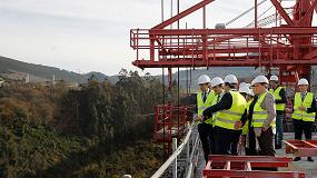 Foto de El ministro de Fomento visita las obras del viaducto sobre el ro Narcea de la autova A-63