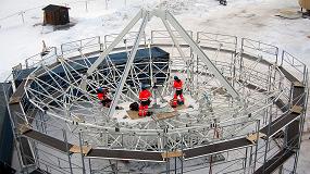 Picture of [es] Medicin y ensamblaje de dos grandes telescopios en el Crculo Polar rtico