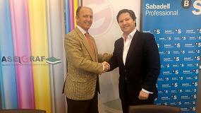 Foto de Aseigraf renueva el convenio de colaboracin con Banco Sabadell
