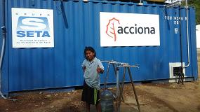 Foto de Acciona pone en marcha la potabilizadora para garantizar el suministro de agua a la comunidad Wiwa de Seyamake