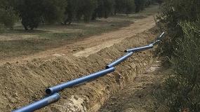Foto de Las tuberas de Saint-Gobain PAM transportan el agua potable hasta el pie de la sierra de las Villas en Jan