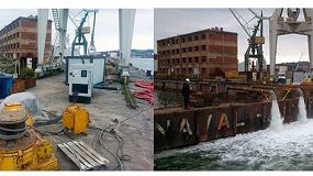 Foto de TST alquila bombas de agua y generadores para el puerto naval de Bilbao