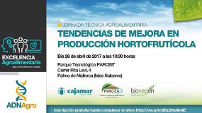 Foto de Inagea, Cajamar y Biovegen organizan la Jornada Tendencias de mejora en produccin hortofrutcola