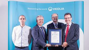 Foto de Veolia recibe los certificados de Gestin de la Calidad, Medio Ambiente, Seguridad y Salud en el Trabajo y Eficiencia Energtica de la mano de Aenor