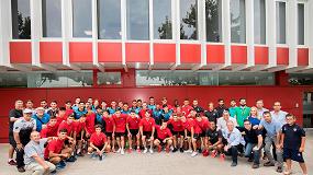 Foto de Los equipos sub-20 Santos FC y Atltico de Madrid del COTIF visitan las instalaciones de ISTOBAL