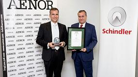 Foto de Schindler Iberia recibe el certificado Aenor por su mejora y compromiso en la gestin medioambiental