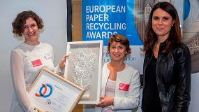Foto de Pajaritas Azules recibe el European Paper Recycling Award en el Parlamento Europeo