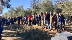 Foto de 300 asistentes en una jornada sobre mecanizacin sostenible del olivar en Badajoz