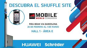 Foto de El Shuffle Site de Huawei y Schrder, en el Mobile World Congress 2018