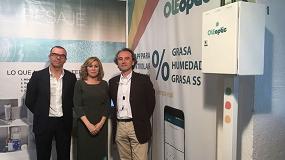 Foto de Foss y Padillo, premiados en la Feria del Olivo por su producto tecnolgico Oleoptic