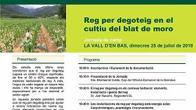 Foto de El 25 de julio, en Girona, jornada sobre riego por goteo en el cultivo del maz