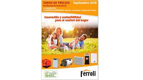 Fotografia de [es] Ferroli lanza su nueva tarifa de precios septiembre 2018