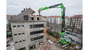 Foto de El manipulador Sennebogen 870 E realiza con xito la demolicin de un edificio en Mnich