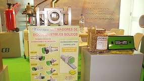Foto de Calvet&Baella muestra en Expoviga una gama de quemadores de pellets de biomasa