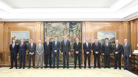 Foto de Su Majestad el Rey recibe a la Junta Directiva de Anefhop