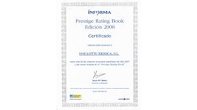 Picture of [es] Haulotte Ibrica es reconocida como una de les mejores empresas espaolas por el Prestige Rating Book