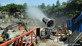 Foto de SprayStream mitiga el polvo en plantas de reciclaje, minas o en tareas de demolicin