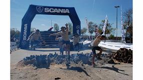 Foto de xito de participantes en la Farinato Transport Race, la cita deportiva del transporte