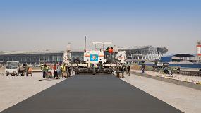 Foto de Extendedido de pavimentos con la mxima precisin en el nuevo aeropuerto internacional de Pekn