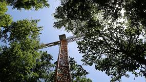 Foto de Una gra torre Liebherr facilita la ejecucin de un importante proyecto climtico en Suiza