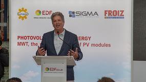 Foto de Martin Green, Premio Global de la Energa, presenta en EDF Solar los ltimos mdulos de generacin fotovoltaica