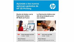Foto de HP 3D Printing organiza dos nuevos webinars gratuitos