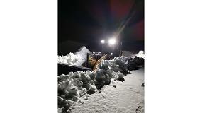Foto de Las cargadoras de neumticos Case luchan contra la nieve en el crculo polar rtico