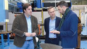 Foto de Aimen recibe la visita de Ignacio Bueno, director de PSA Vigo