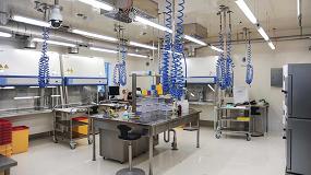 Foto de El sellado Roxtec en el laboratorio suizo de Spiez