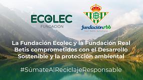 Foto de La Fundacin Ecolec y la Fundacin Real Betis Balompi colaborarn para promover el Desarrollo Sostenible y la proteccin ambiental